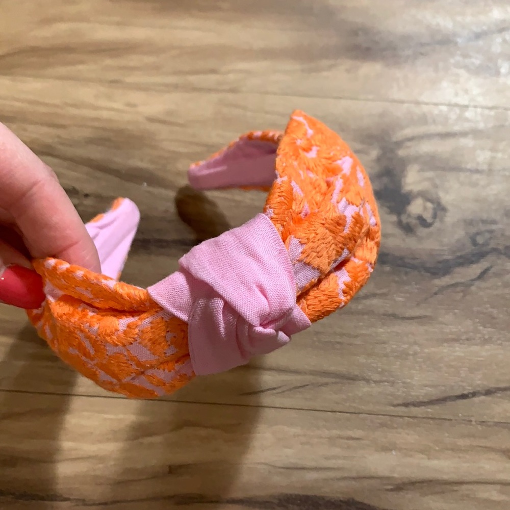 J. Marie Pink and Orange Headband